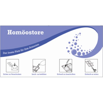 Homöostore-Globuli-Flachdosen 1g, 1 VE = 100 Stück