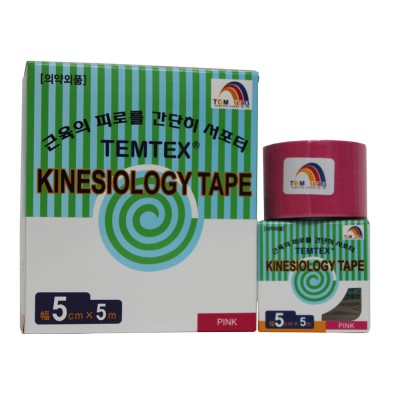 Kinesiologisches Tape, 5 cm x 5 m, pink
