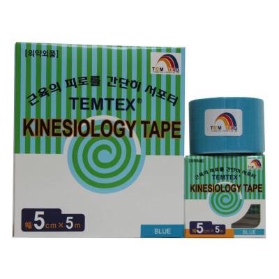 Kinesiologisches Tape, 5 cm x 5 m, blau