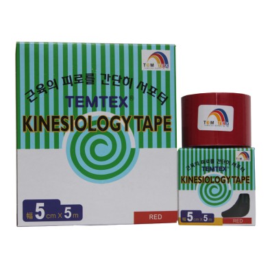 Kinesiologisches Tape, 5 cm x 5 m, rot