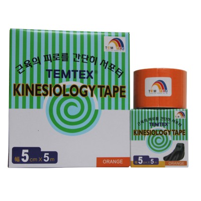 Kinesiologisches Tape, 5 cm x 5 m, orange