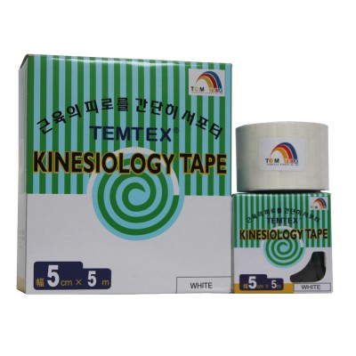 Kinesiologisches Tape, 5 cm x 5 m, weiß