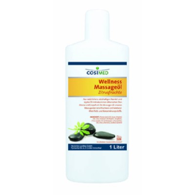 cosiMed Wellness Massageöl 1 Liter, 'Zitrusfrüchte