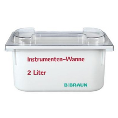 BRAUN Instrumentenwanne mit Deckel u. Einsatz, 2 l