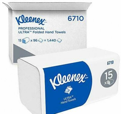 KLEENEX Falthandtuch Ultra weiß 3-lagig 31,5x21,5 cm, 15x96 Stück