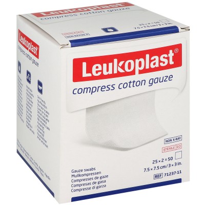 Leukoplast Cotton,steril,10x10cm,(25 x 2 Stück) (vormals Cutisoft steril)