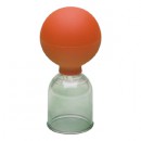Schröpfglas aus Acryl mit Ball, 3,5 cm